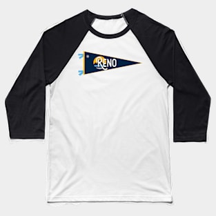 Reno Flag Pennant Baseball T-Shirt